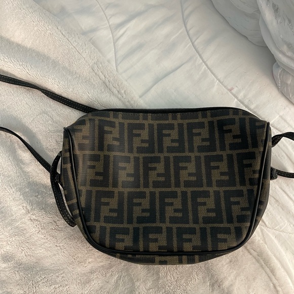 RARE VINTAGE FENDI POCHETTE ZUCCA BAGUETTE BAG - Picture 7 of 10